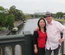 John Larkin and his wife Shao Ping in Melbourne