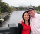 John Larkin and his wife Shao Ping in Melbourne