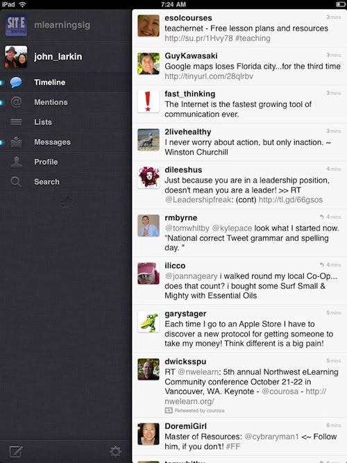 Twitter iPad app