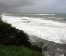 Massive surf at North Wollongong Beach