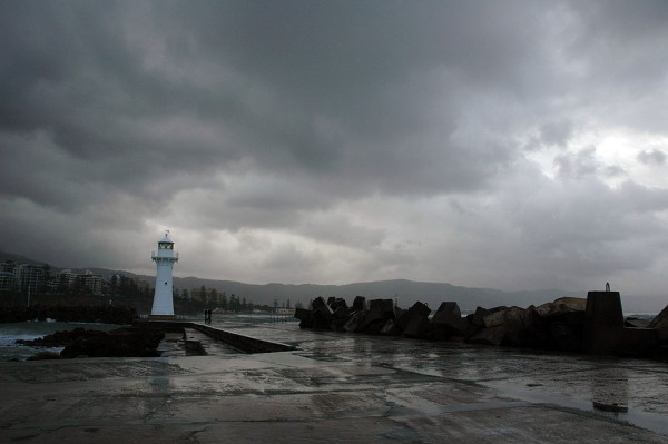 Storm clouds over Wollongong