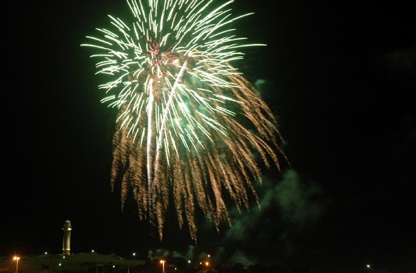 Happy New Year ~ fireworks over Wollongong Harbour