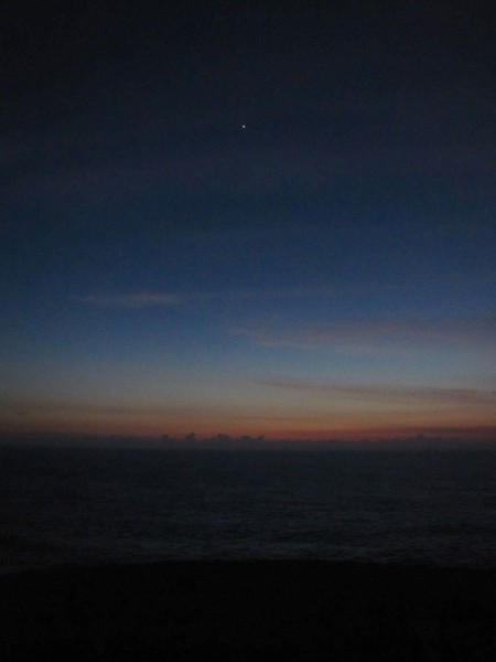 Approaching dawn with Venus abroad