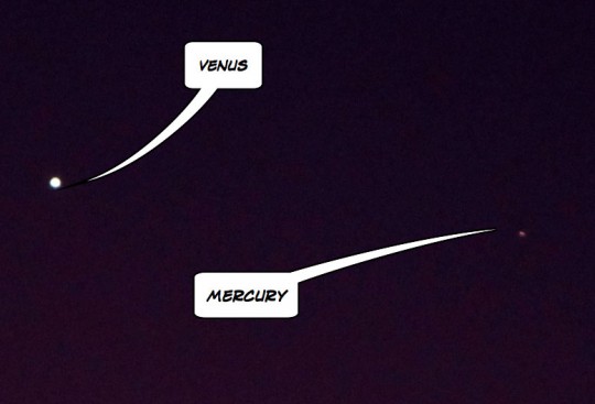 Mercury and Venus