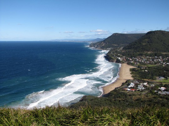 The Illawarra coastline looking south from Bald Hill