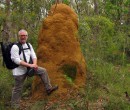 Darcy Moore by termite mound Budderoo National Park