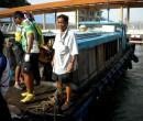 The bumboat at the jetty at Pengerang, Malaysia