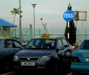 Taxi - teksi - Riding through southern Johor, Malaysia