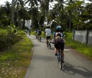 Riding through southern Johor, Malaysia