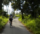 Riding through southern Johor, Malaysia