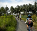 Riding through southern Johor, Malaysia