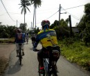 Riding through southern Johor, Malaysia