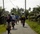 Riding through southern Johor, Malaysia