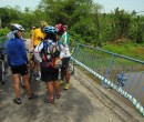 Riding through southern Johor Malaysia ~ taking a break