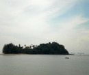 Small island off the coast of Johor, Malaysia