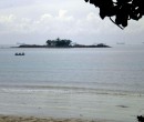 Small island off the coast of Johor, Malaysia
