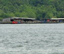 Floating fish farms