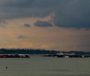 Approaching storm over the Singapore Straits