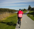 Riding through Bellambi towards east Corrimal