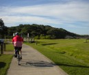 Riding adjacent to east Corrimal beach and the Bellambi sandhills