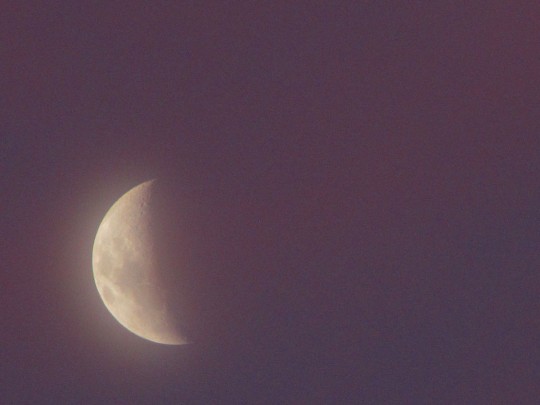 Sunset and moon 28th April 2012