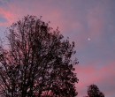 Sunset and moon 28th April 2012