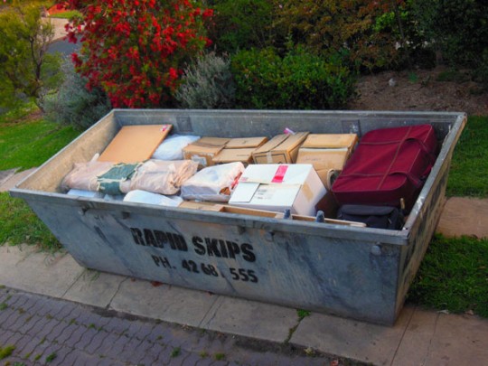 A skip full of crap from the past of John Larkin