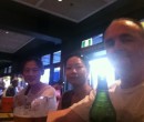 Ya Nan, Shao Ping and John Larkin at Newtown Hotel