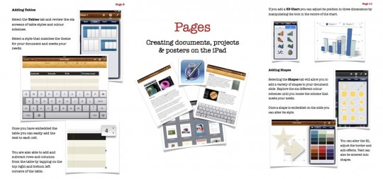 Pages App Guide Screen Shots